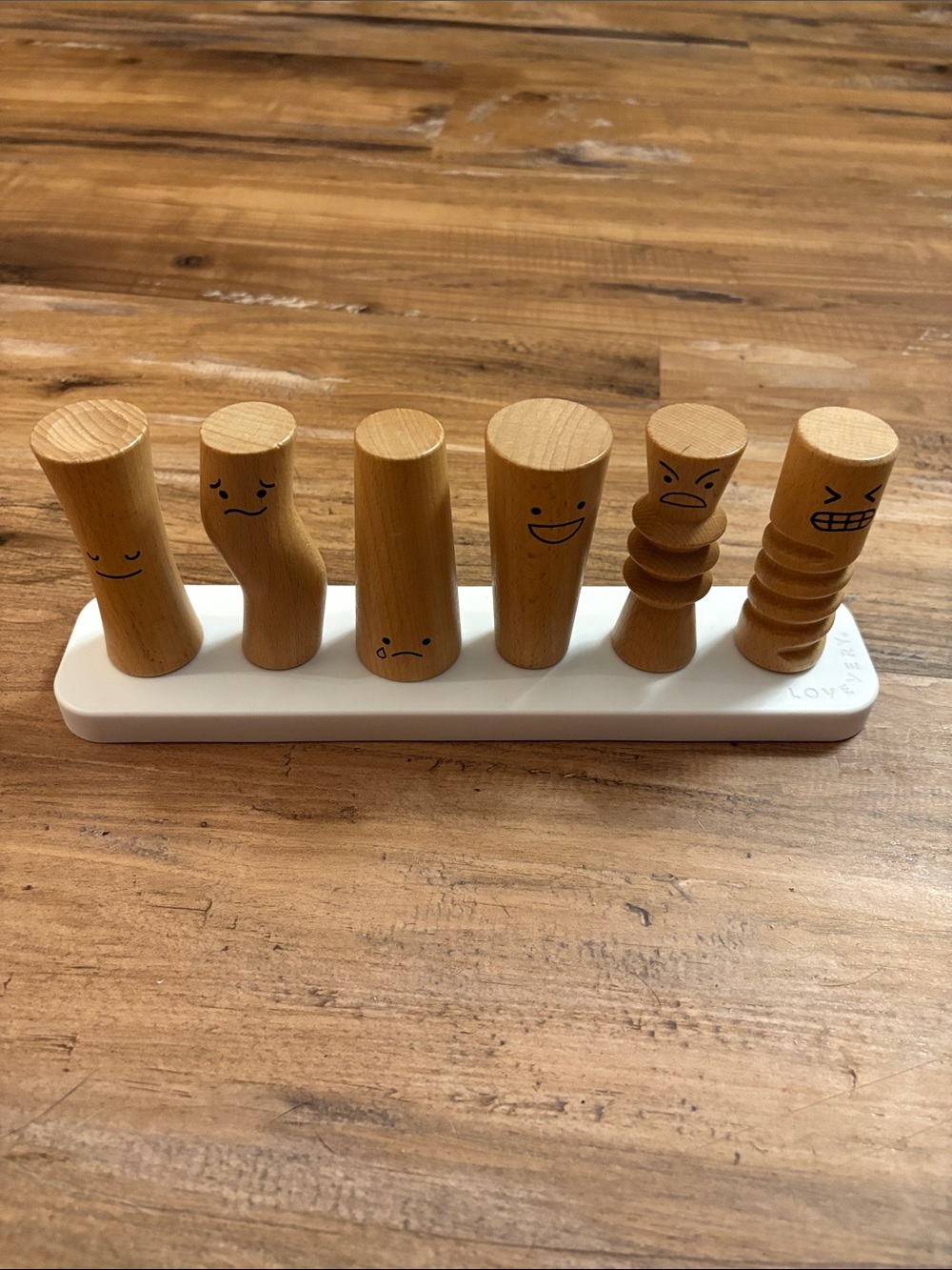 Wooden Emotion Stackers Toy - Natural by LOVEVERY
